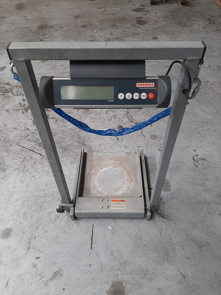 SF6 bottle weighting device